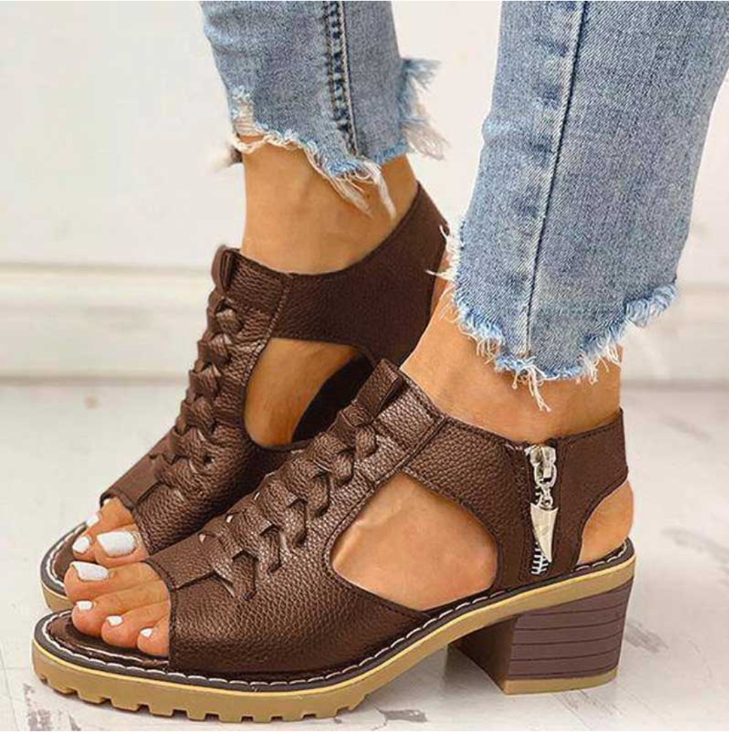Elegante Hoge Haksandalen voor Dames