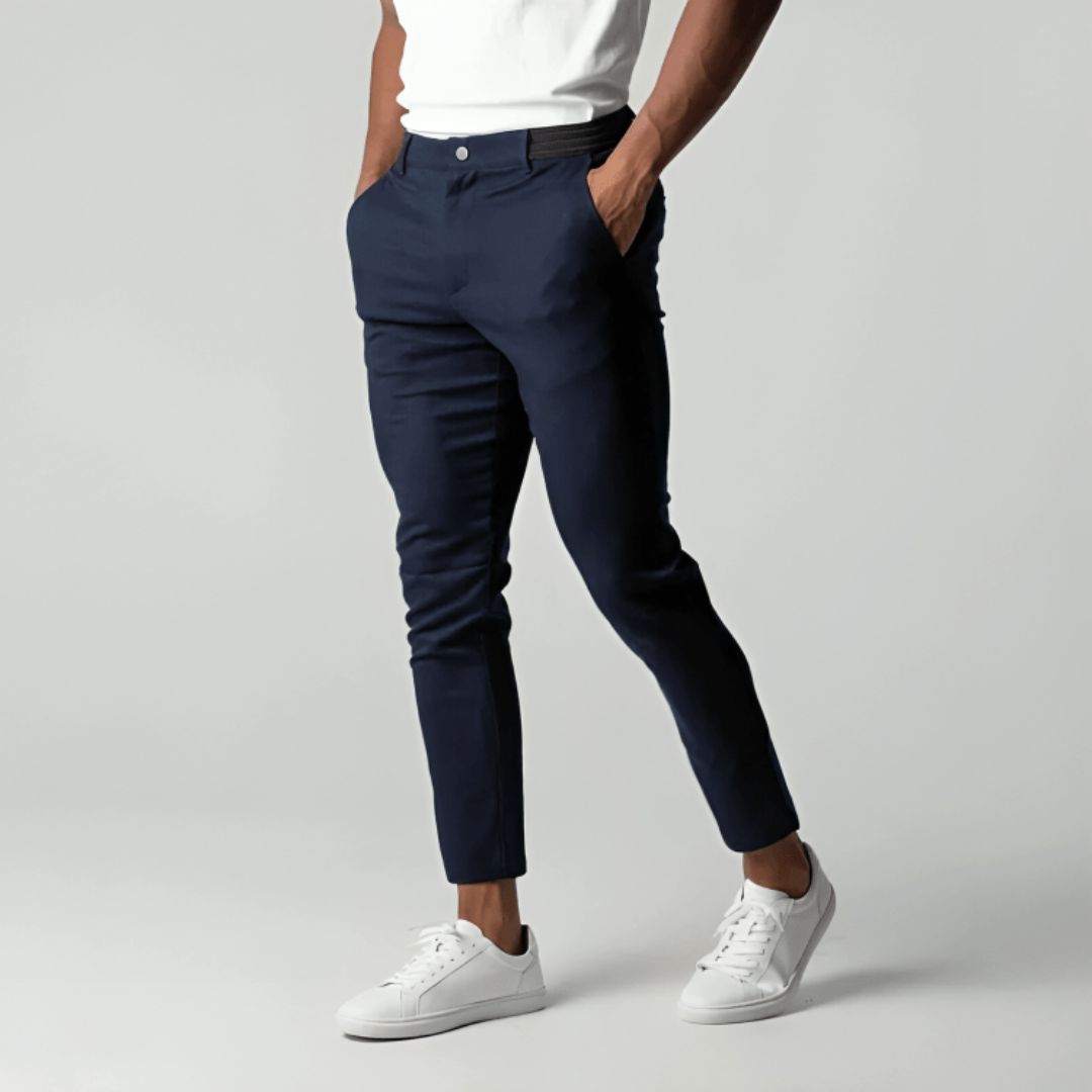 Slim Fit Stretch Chino met Comfortabele Pasvorm broeken voor heren