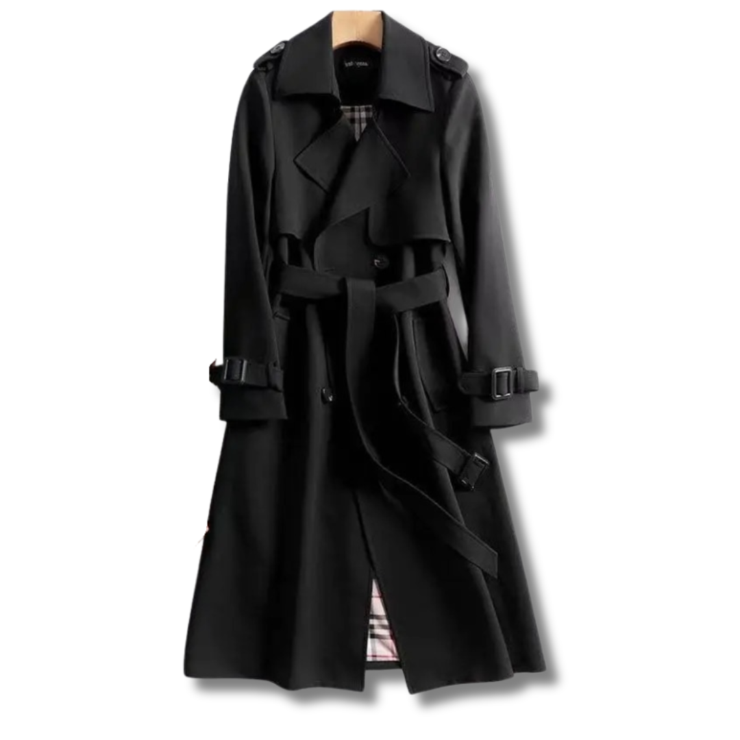 Chique Lange Trenchcoat – Voor Elk Seizoen