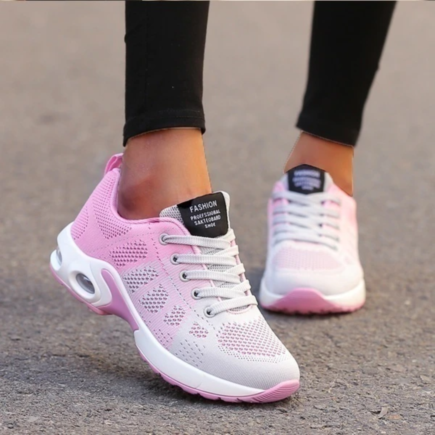 Comfortabele Dames Orthopedische Hardloopschoenen met Ademend Gevoerd Kussen