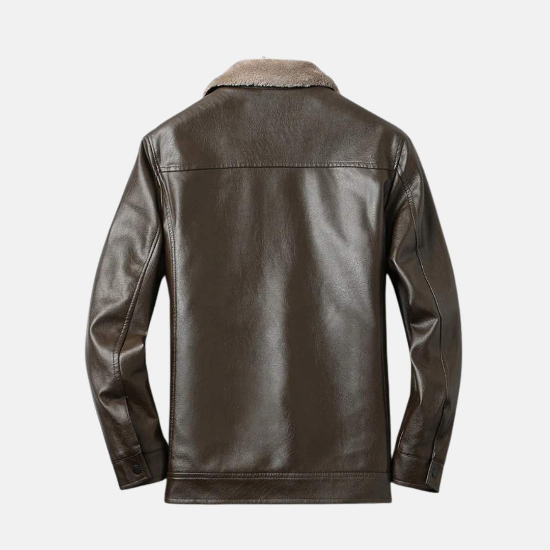 Men's Jacket – Regular Fit – Fleece Lining – Stand-up Collar – Zipper – Flap Pockets