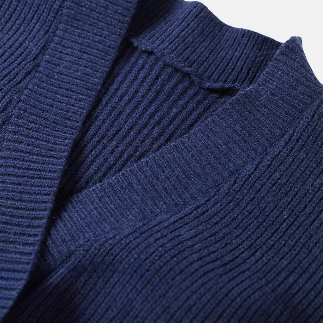 Ladies Sweater Top – Ribbed Knit – Wrap Style – V-Neck – Asymmetrical Hem