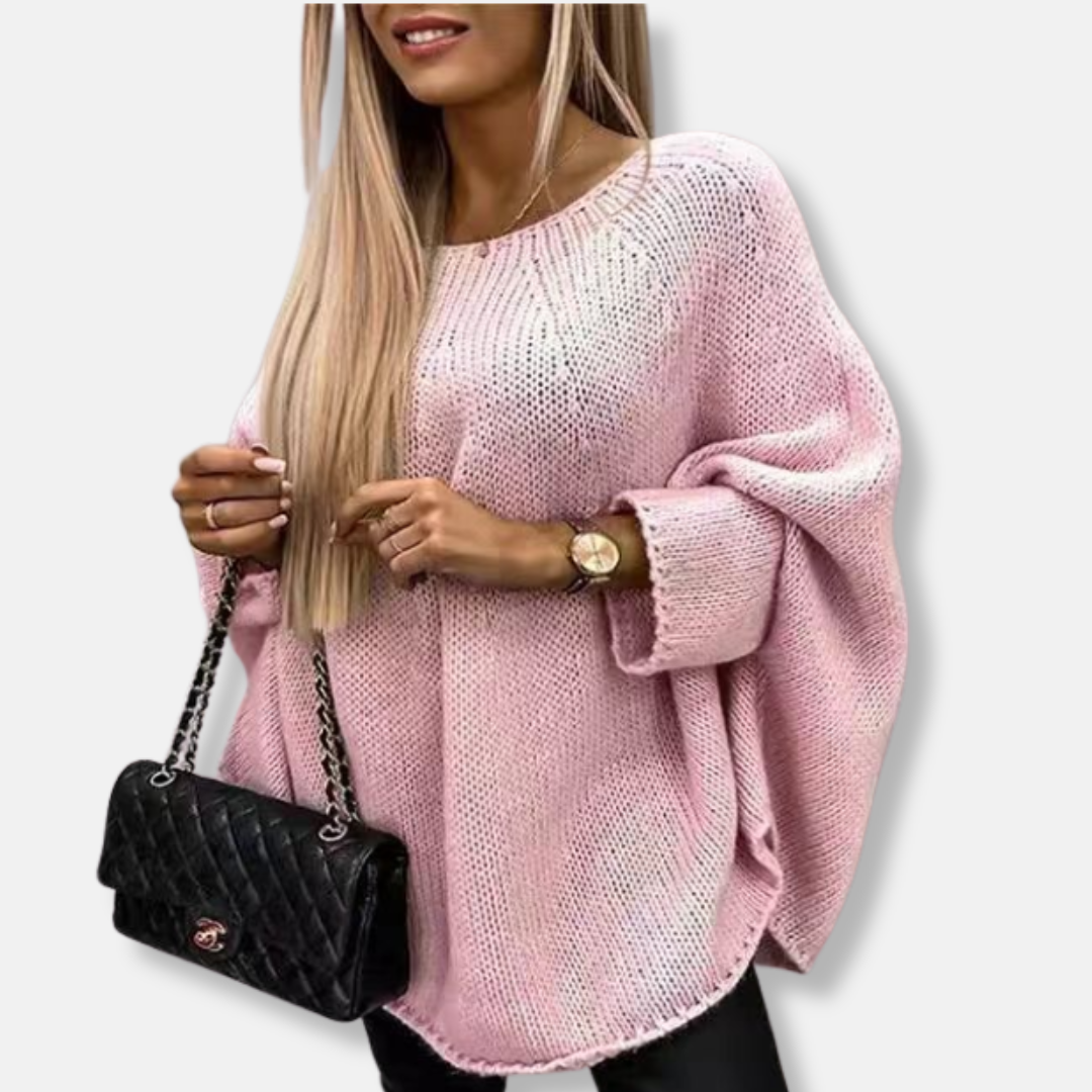 Ladies Sweater - Chunky Knit - Loose Fit - Round Neck