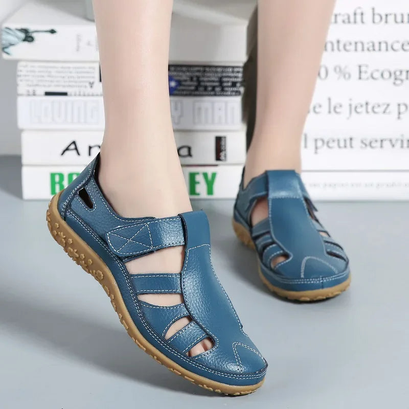 Comfortabele Leren Sandalen voor Dames