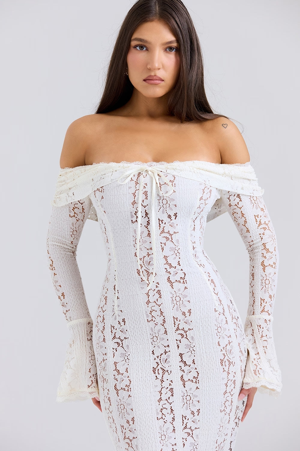 Elegante Kant Maxi Jurk voor Dames