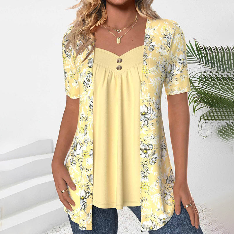 Elegante Blouse met Bloemenprint voor Dames