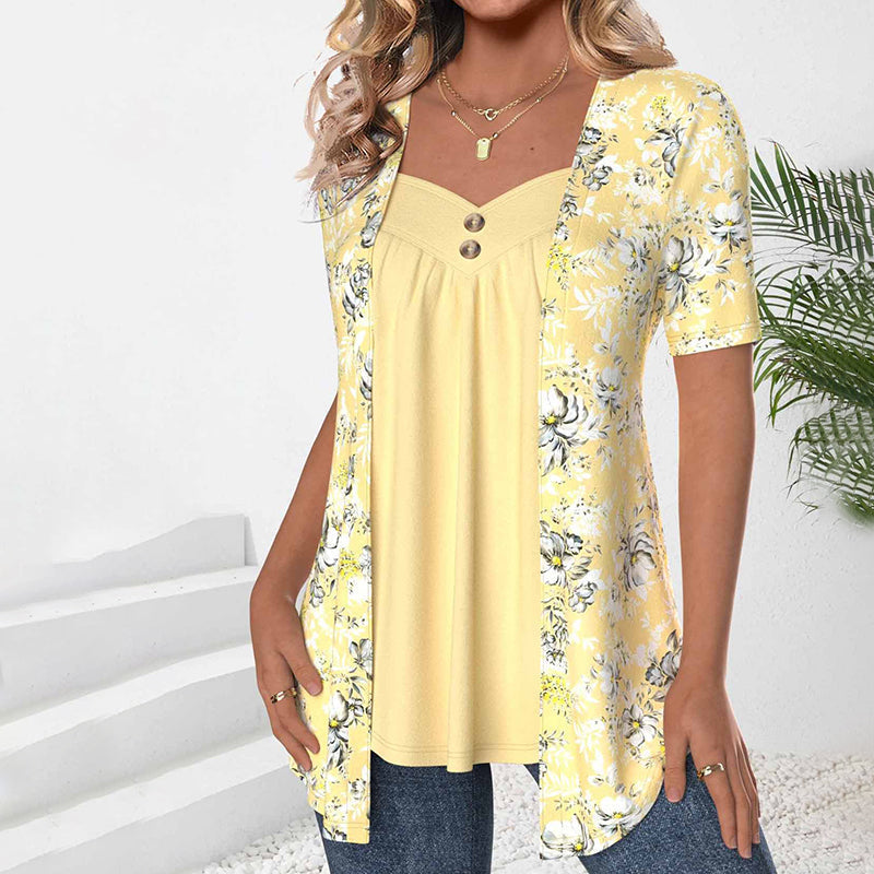 Elegante Blouse met Bloemenprint voor Dames