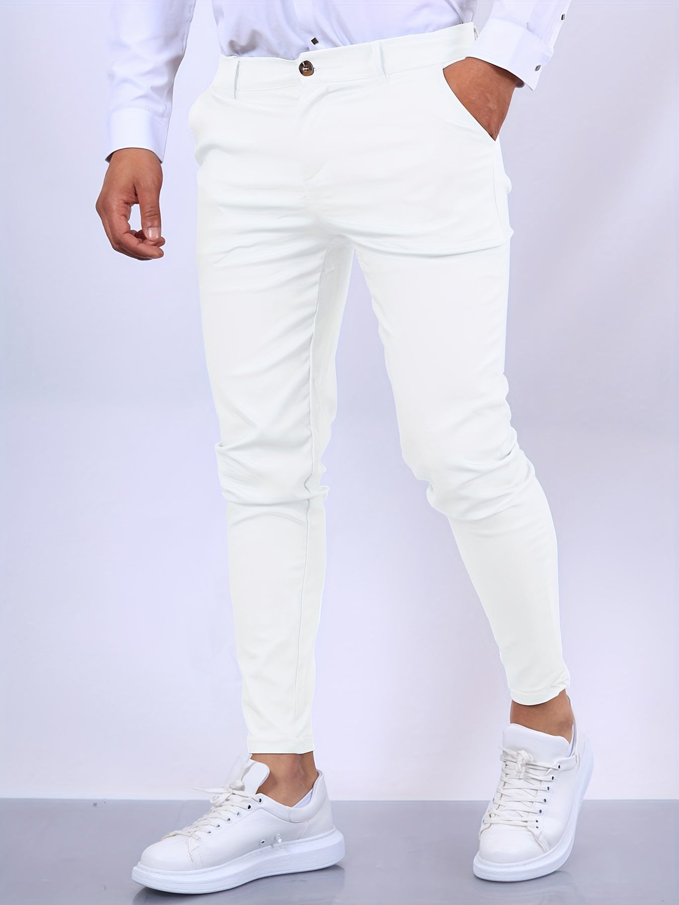 Elegante Heren Slim Fit Broek