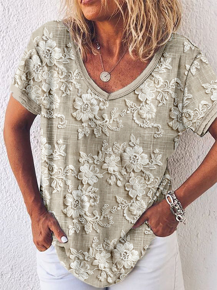 Top met Bloemenprint voor Dames