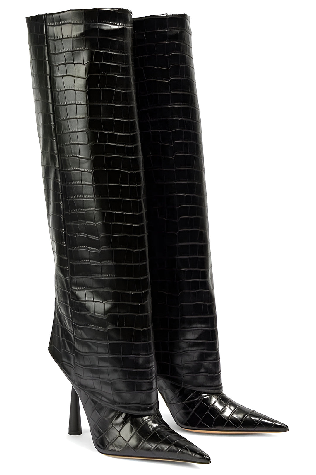 Celine Krokodillenlook Stiletto Laarzen