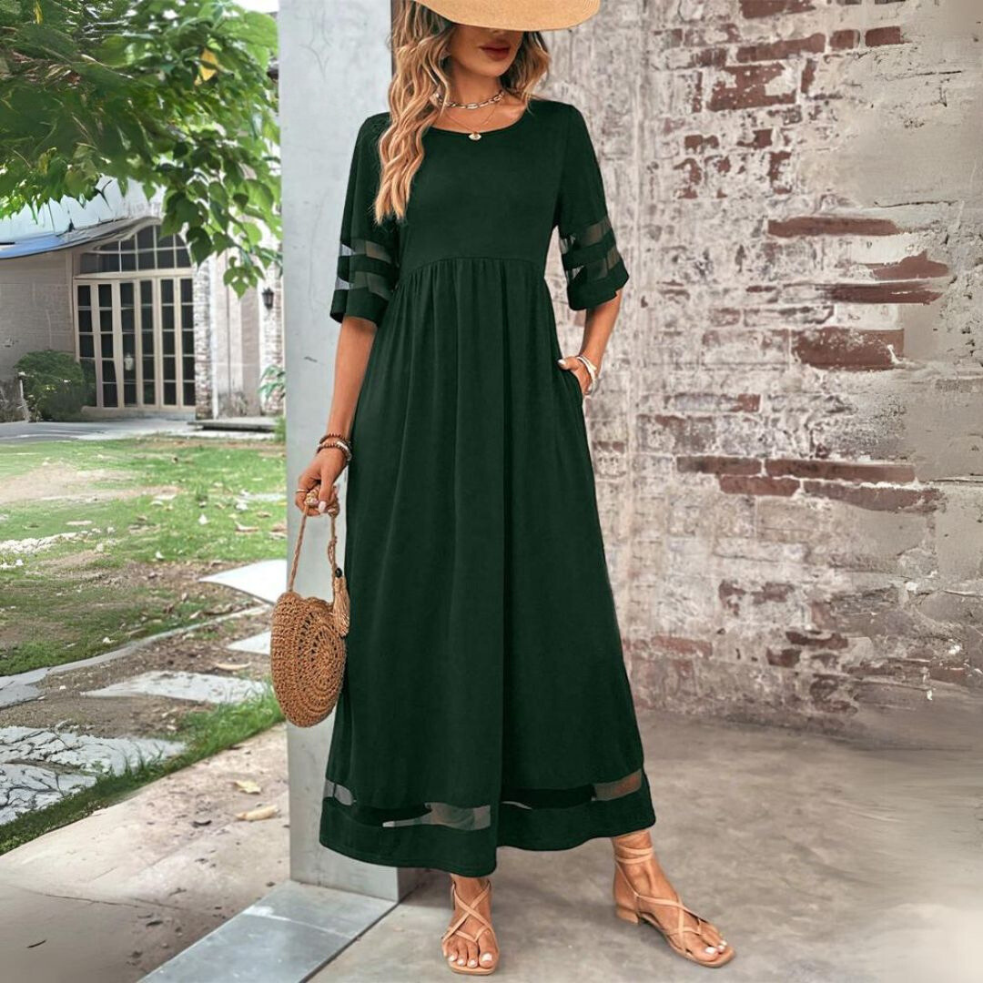 Chic Maxi-jurk met Flatterende Taille voor Dames