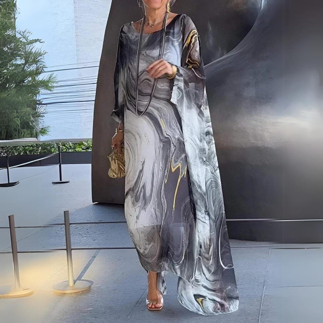 Elegante Maxi Jurk van Zijdechiffon voor Dames