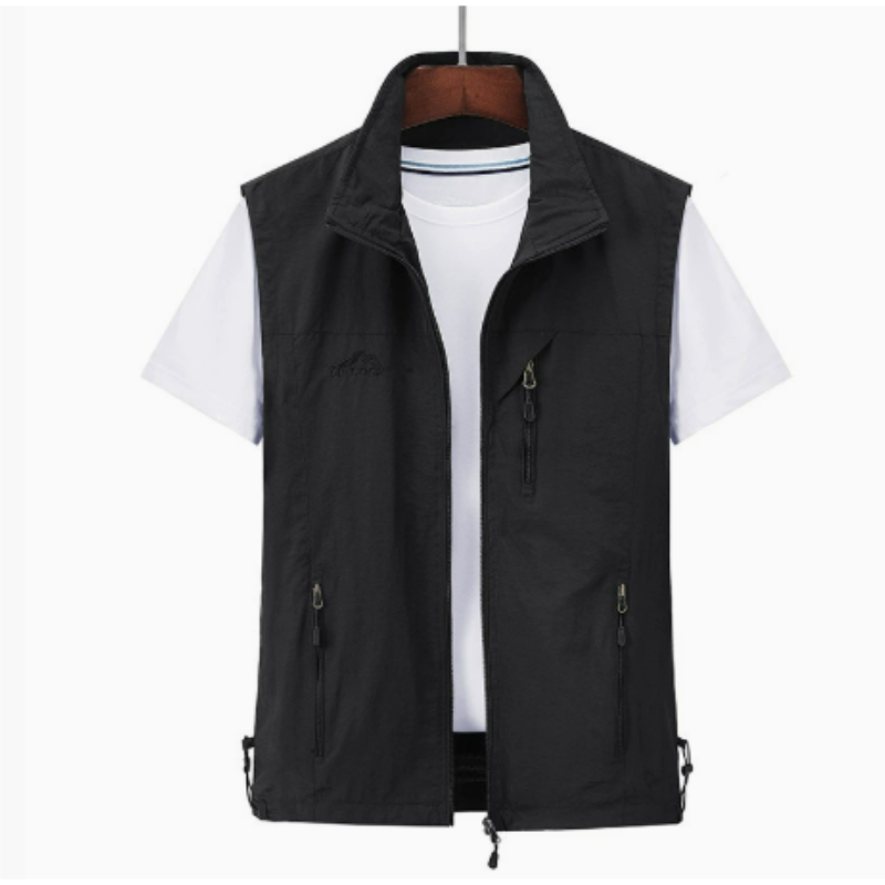 Casual Mouwloos Vest voor Heren met Rits