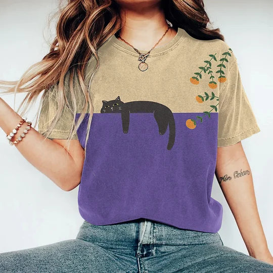 Dames/Heren T-Shirt met Kleurblokken – Trendy en Comfortabel