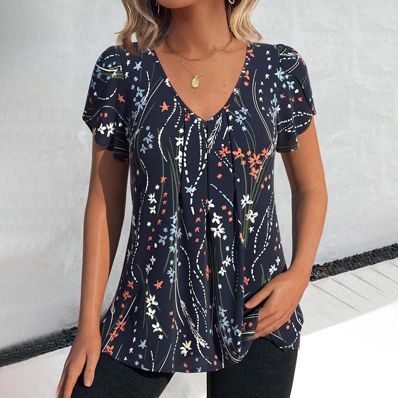 Vintage T-shirt met Bloemenprint voor Dames