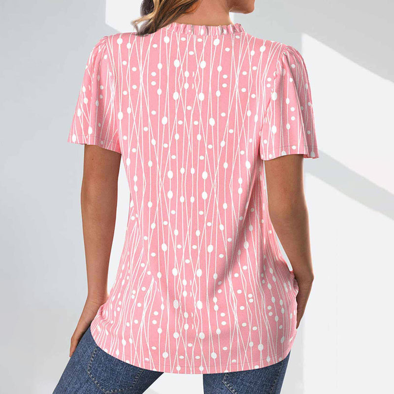 Casual Blouse met Stippen voor Dames