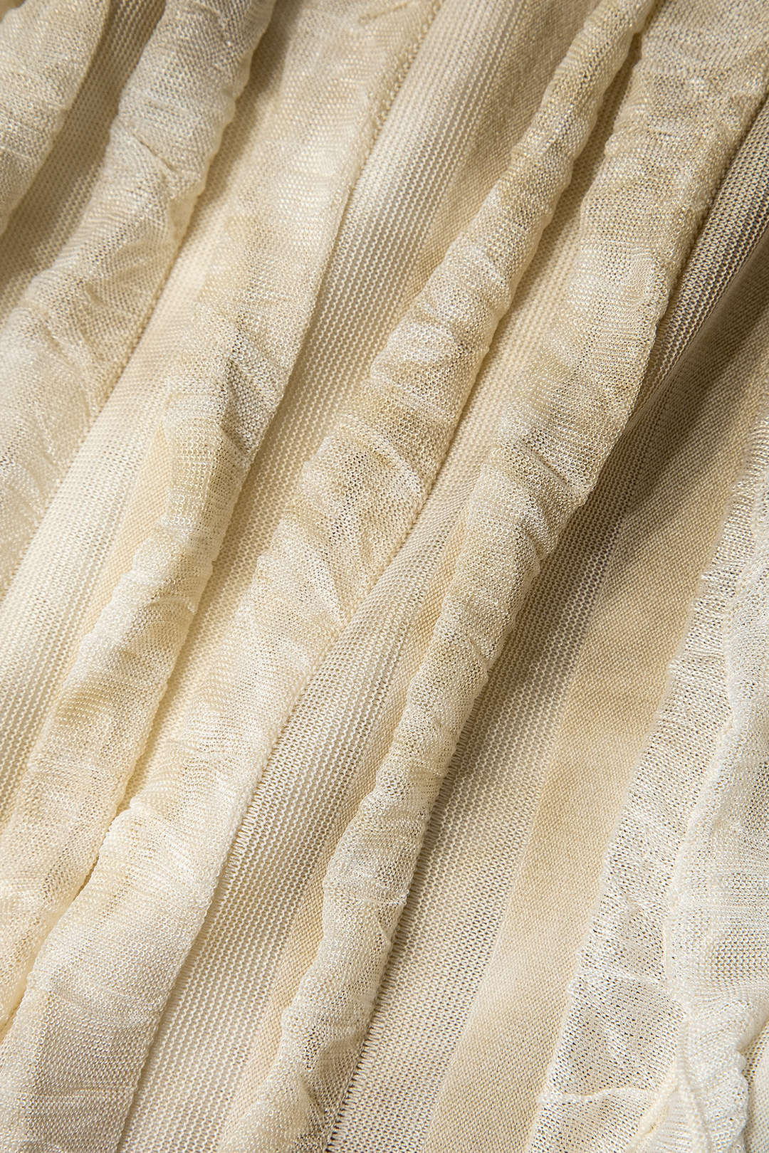 Transparante Ruffle Rugloze Maxi Jurk