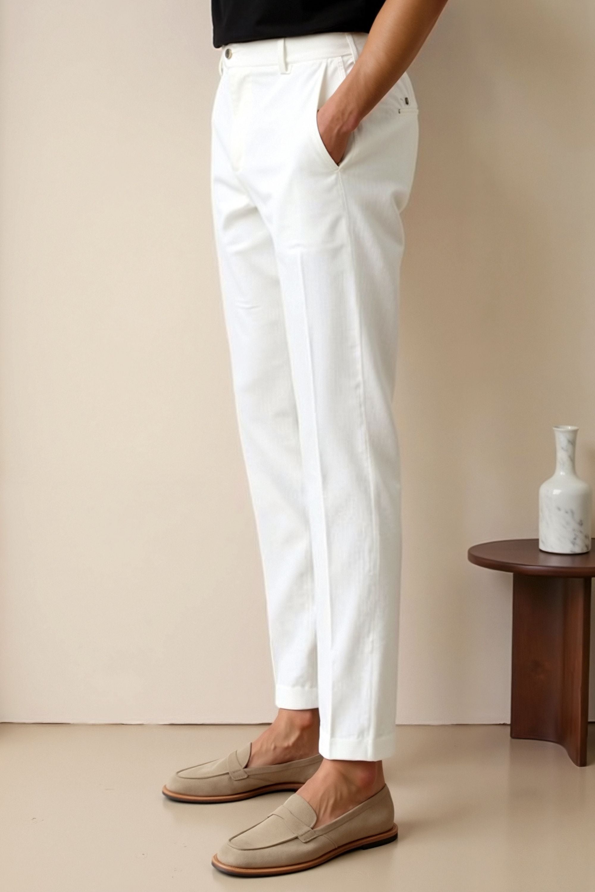 Tailored Enkellange Broek voor Heren
