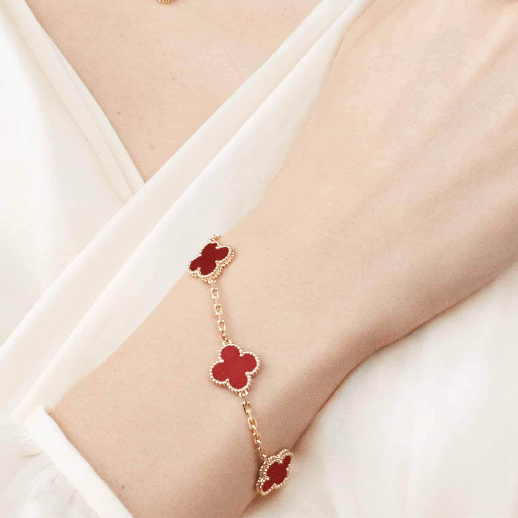 18K Vergulde Klaver Armband voor Dames
