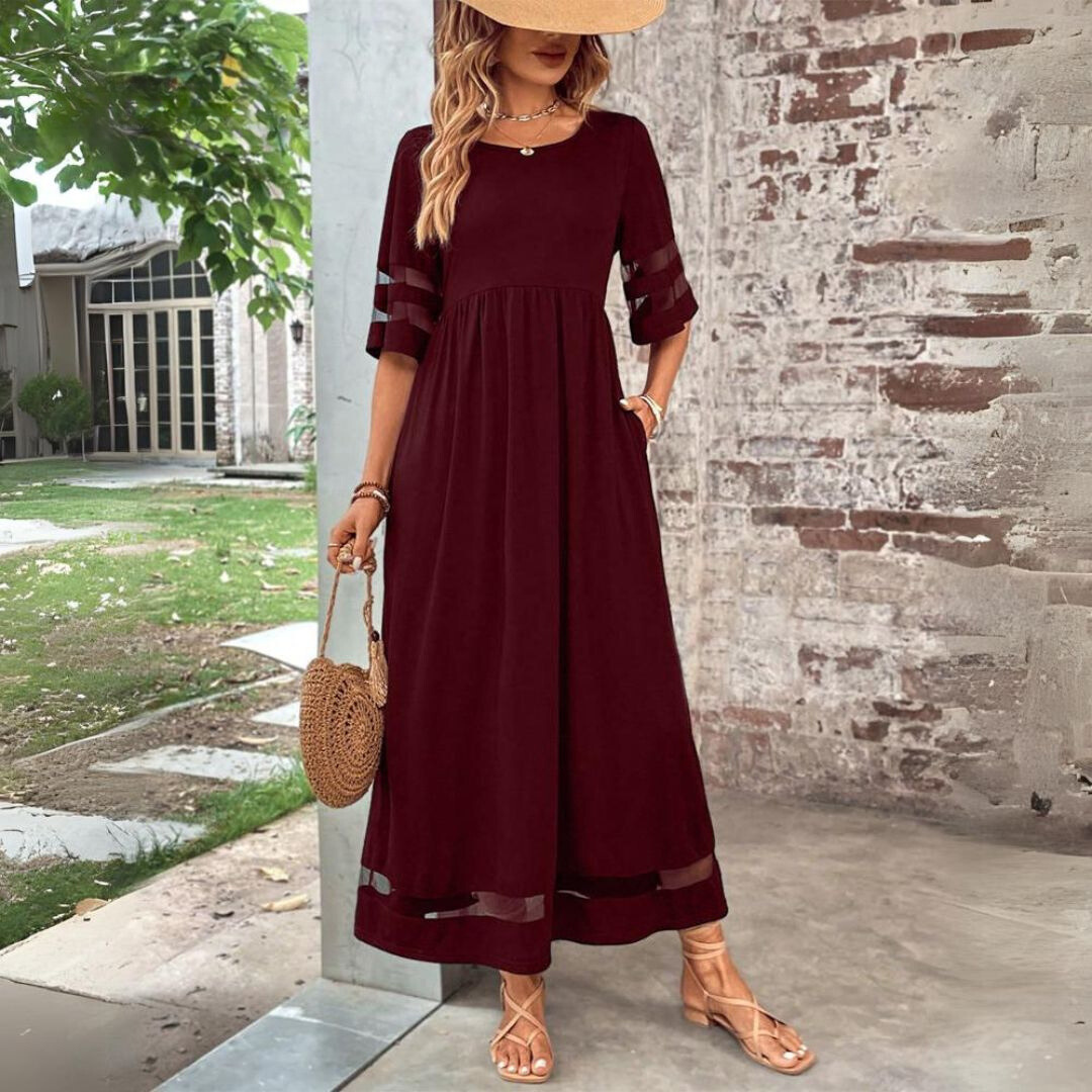 Chic Maxi-jurk met Flatterende Taille voor Dames