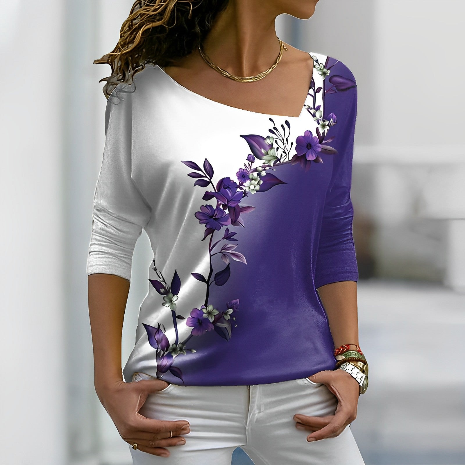 Casual bloemenblouse voor dames