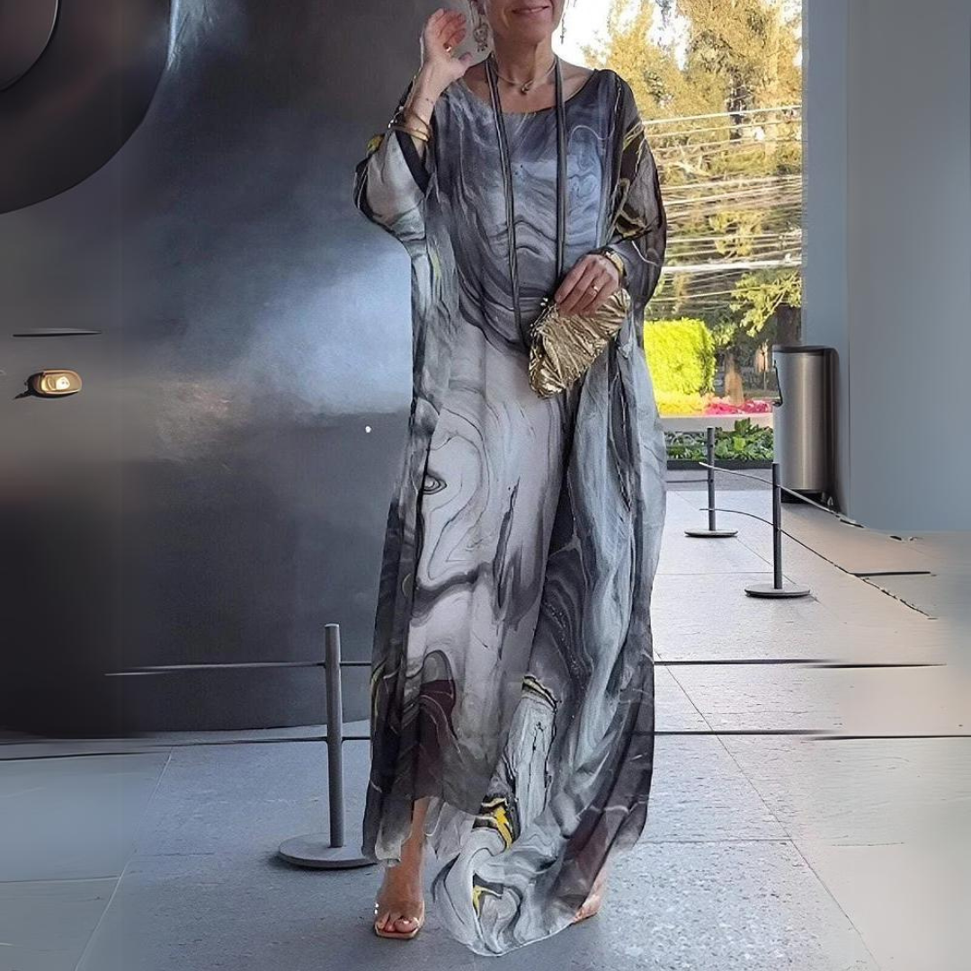 Elegante Maxi Jurk van Zijdechiffon voor Dames