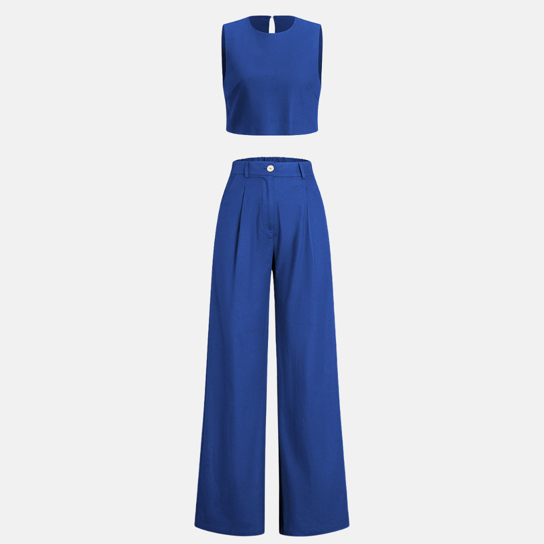 Boho Two-piece Set with Pants