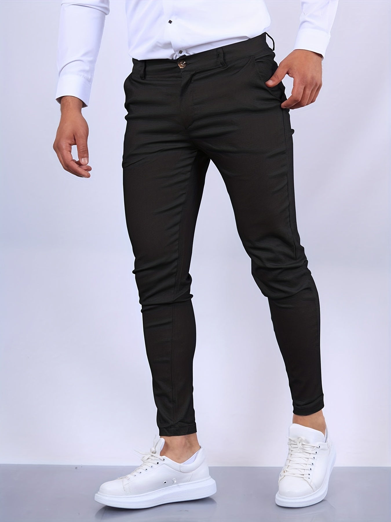 Elegante Heren Slim Fit Broek