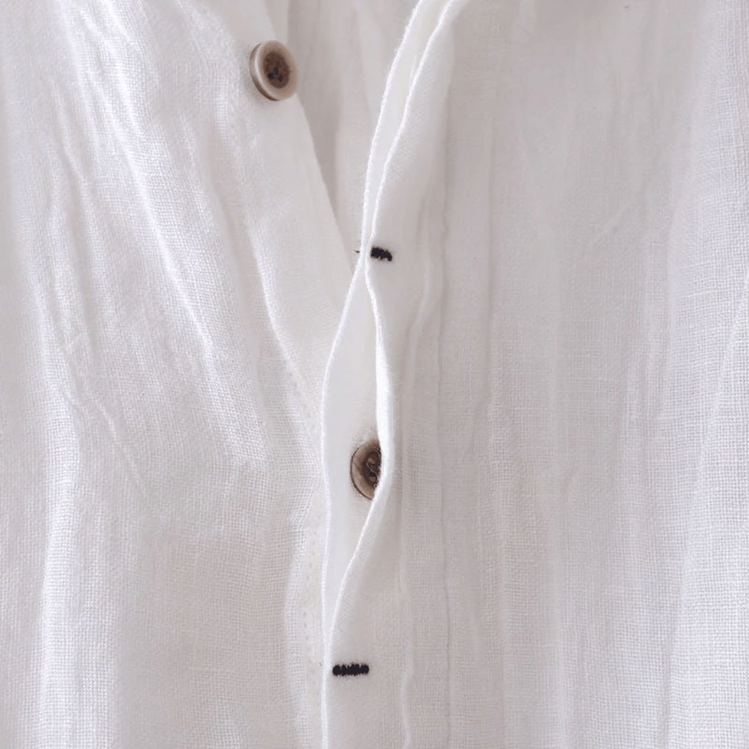 Vrouwelijk Korte Mouwen Linnen Shirt – Perfect voor Warm Weer