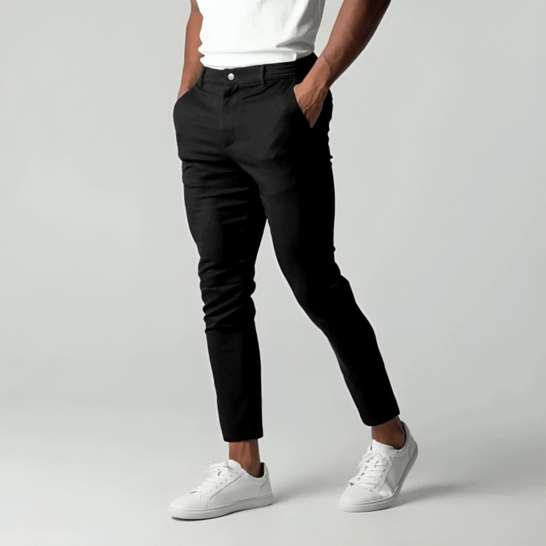 Slim Fit Stretch Chino met Comfortabele Pasvorm broeken voor heren