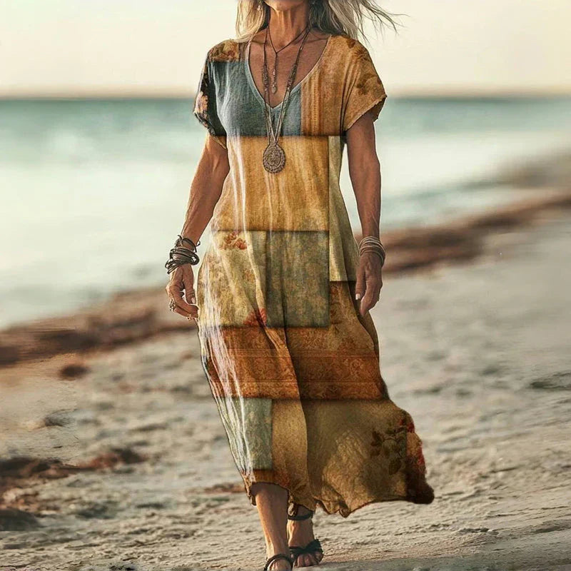Elegante Ombre maxi-jurk voor dames