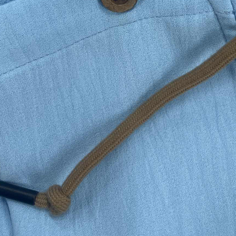 Effen hoodie met lange mouwen en knoopsluiting voor heren