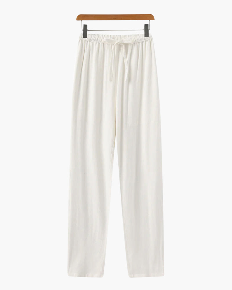Lichtgewicht Slim Fit Linnen Broek voor Heren