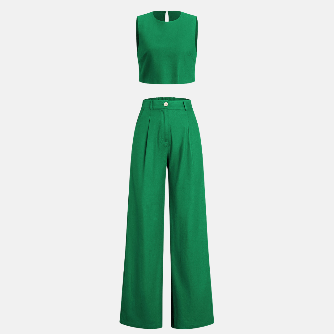 Boho Two-piece Set with Pants