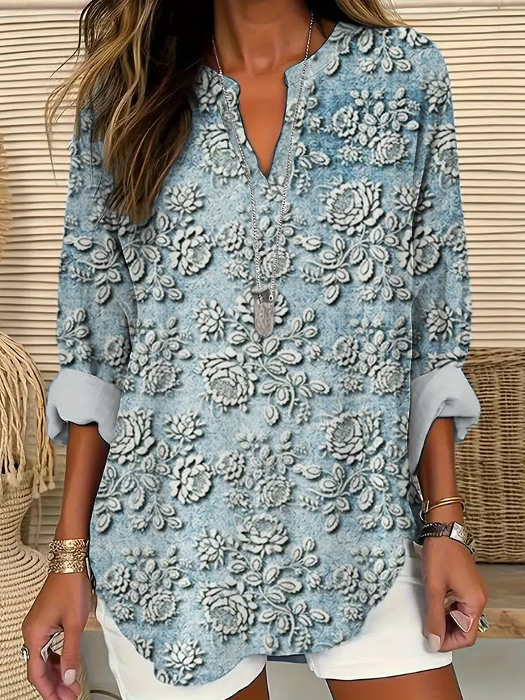 Blouse met Petal Mist Print voor Dames