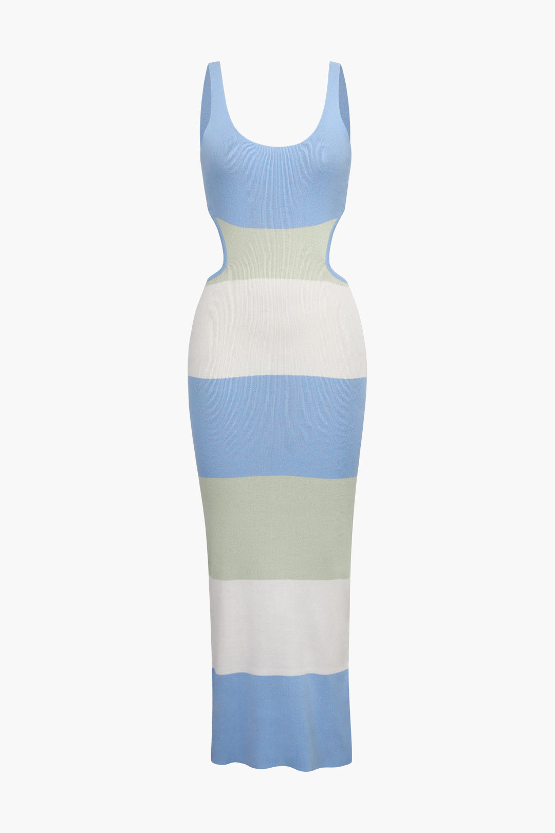 Kleurige Stripe Maxi Jurk