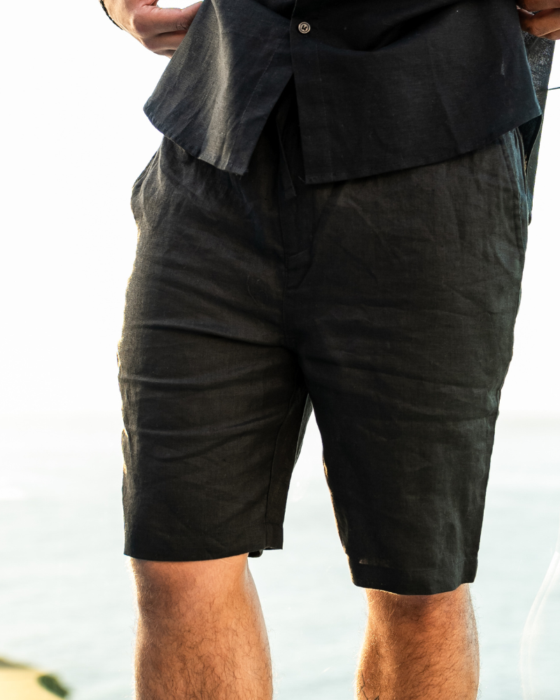 Lichtgewicht en Ademend Linnen Shorts voor Heren