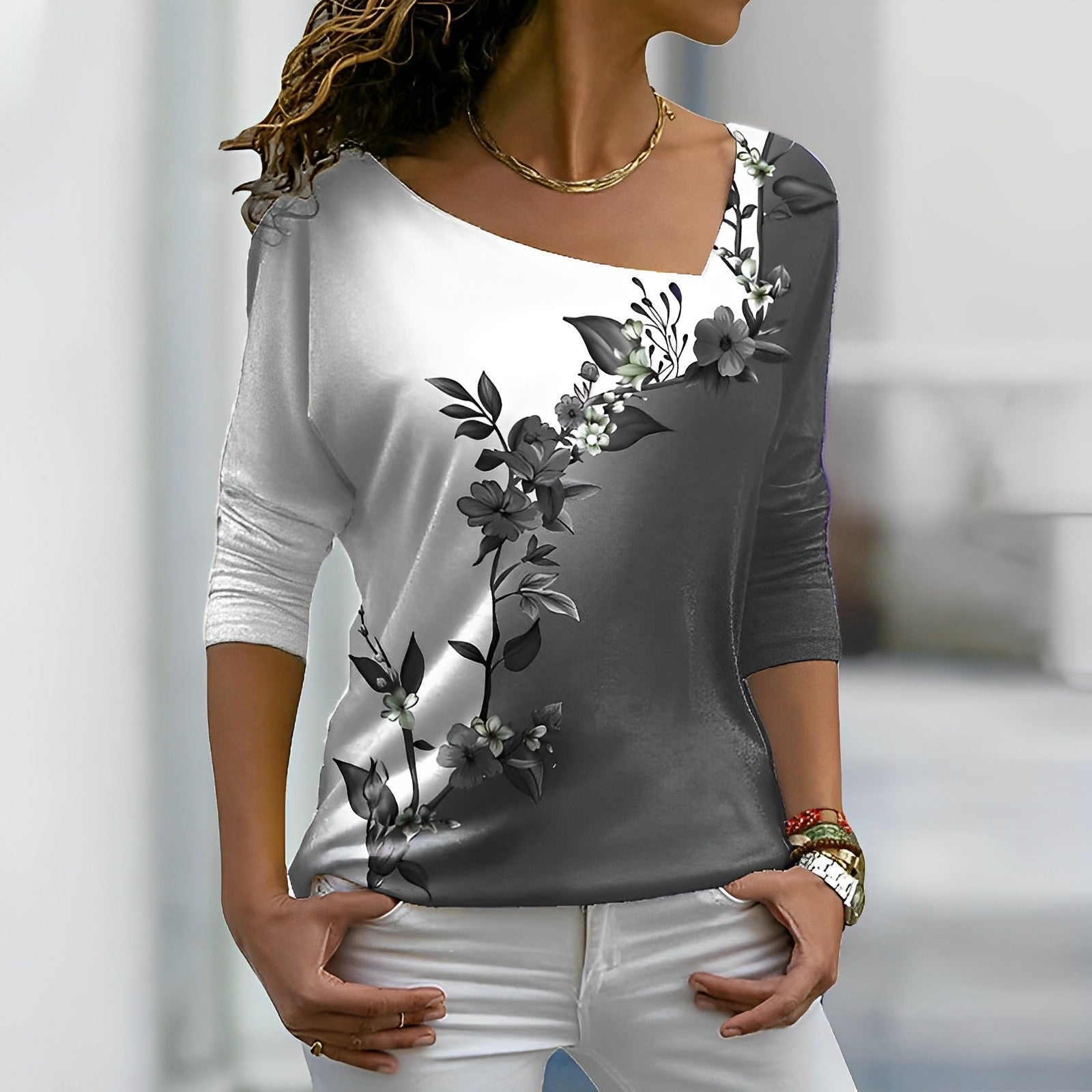 Casual bloemenblouse voor dames