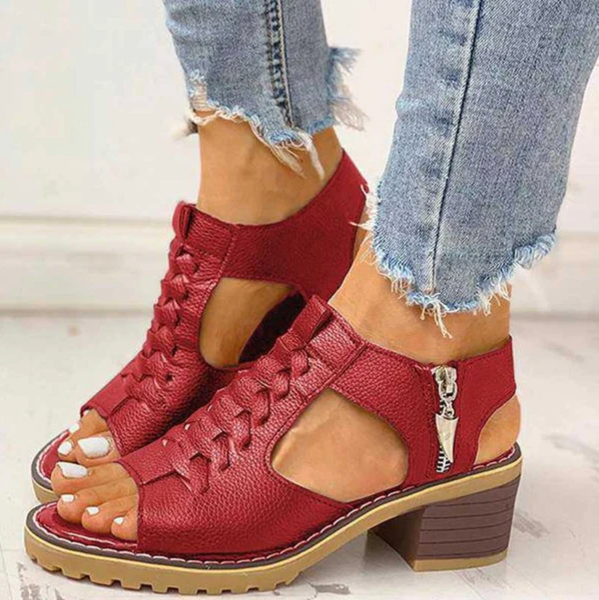 Elegante Hoge Haksandalen voor Dames