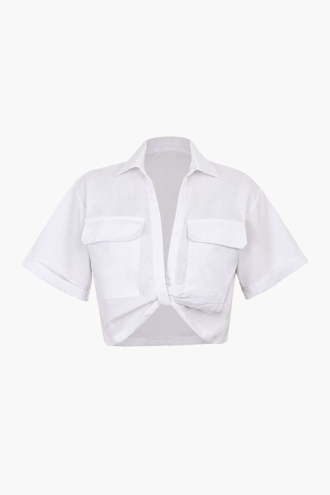 Basic Shirt Met Flapzak En Draaizoom