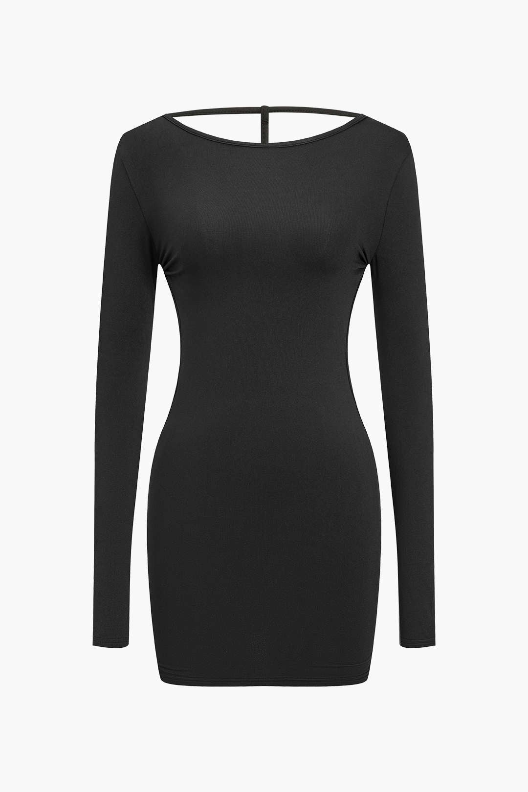 Effen Mini-jurk met Open Rug