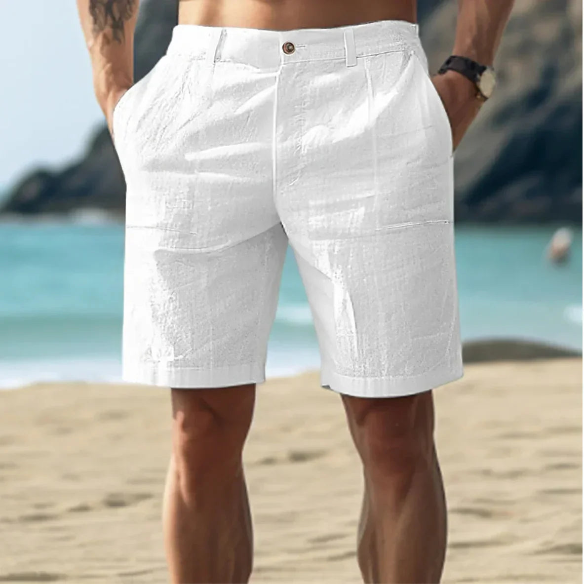 Comfortabele Linnen Shorts voor Heren