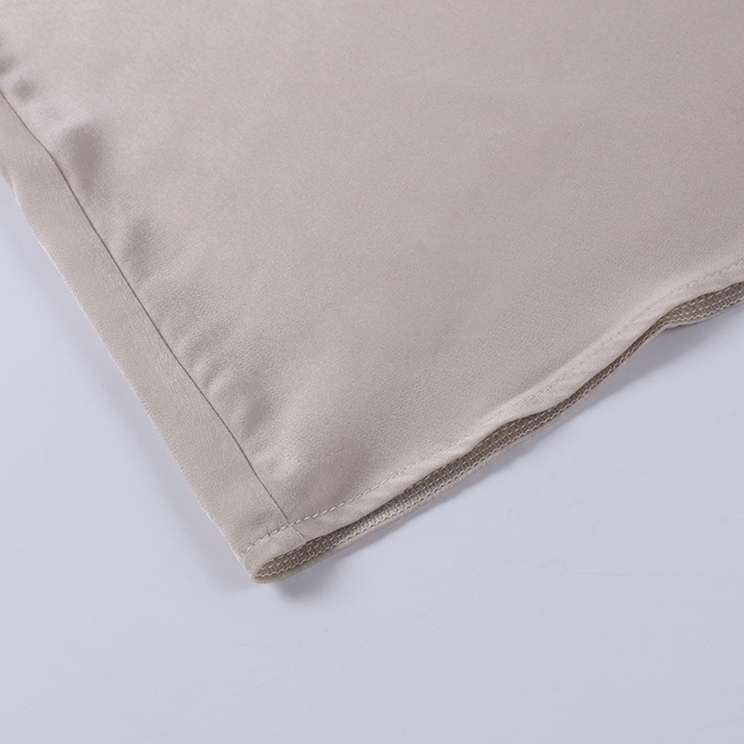 elegante satijnen jurk met split voor dames
