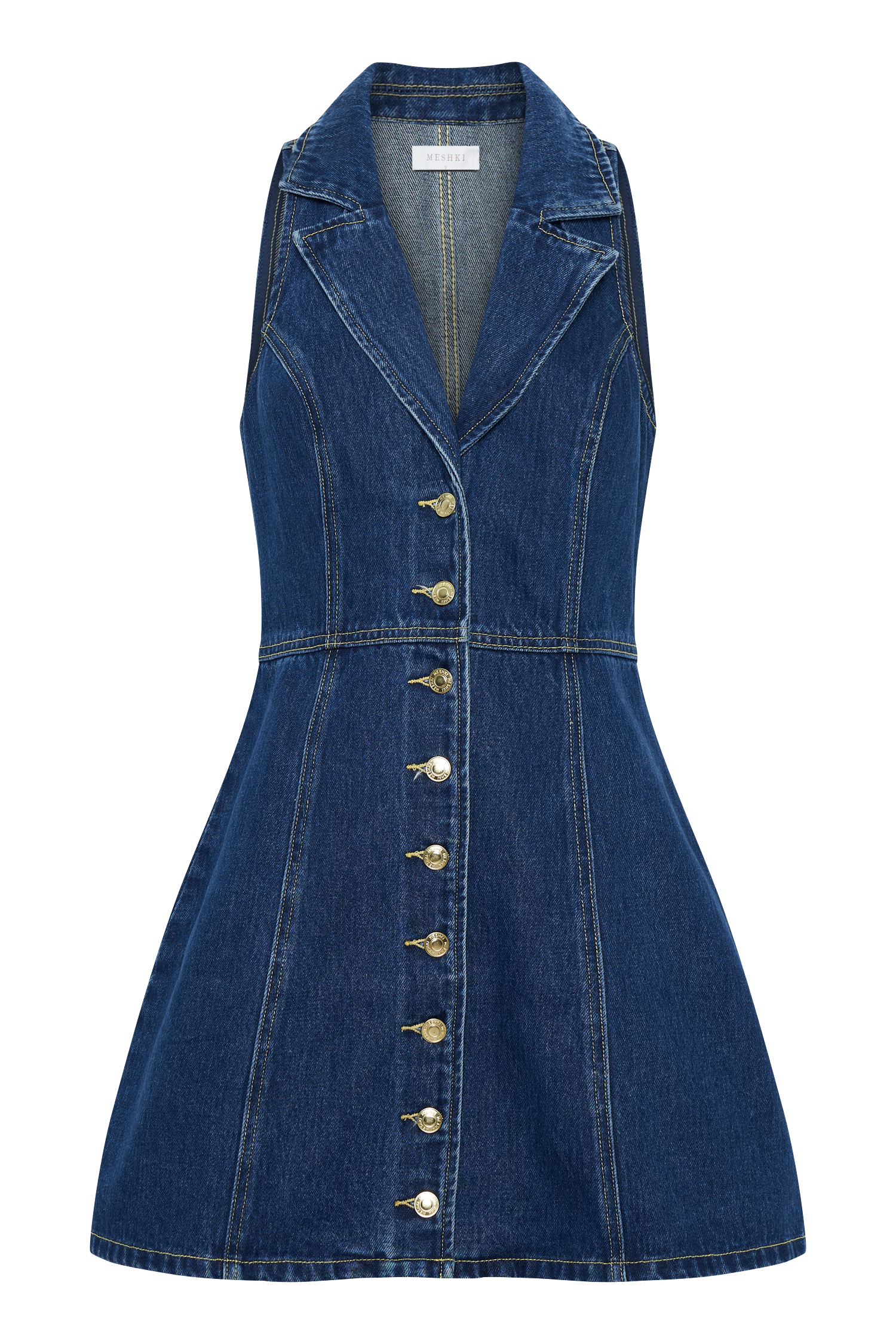 Kraagje Denim Jurk – Moeiteloze Casual Elegantie