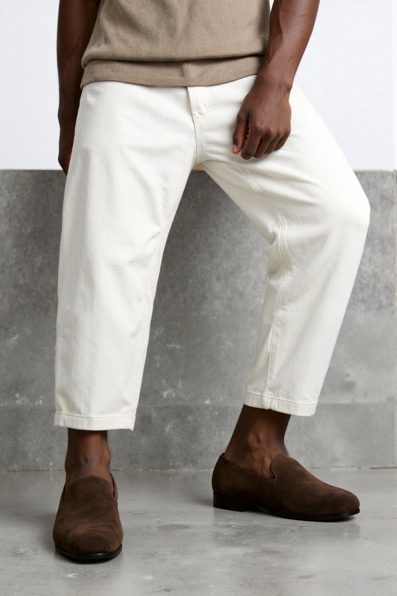 Bruine Suède Loafers voor Heren