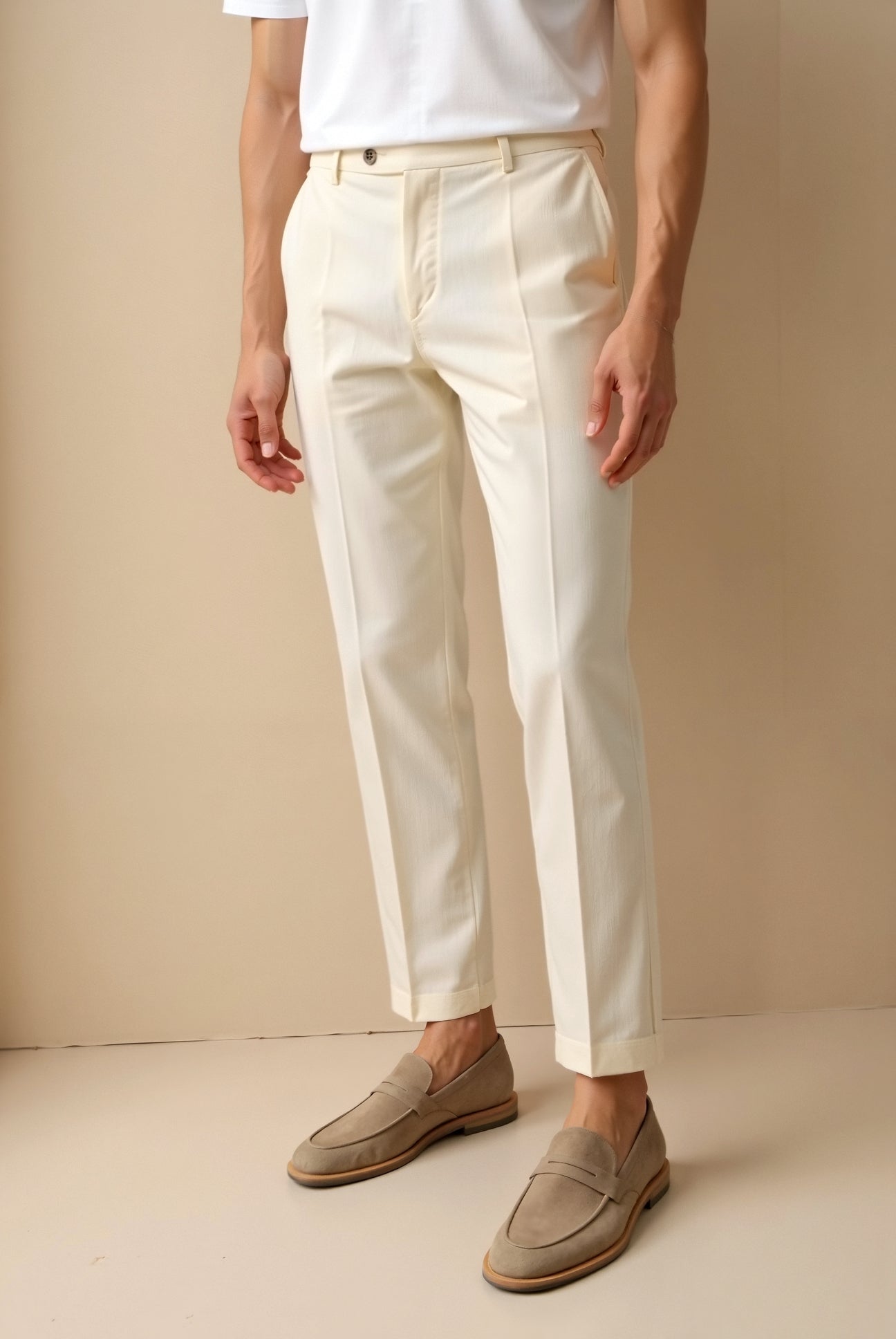 Tailored Enkellange Broek voor Heren