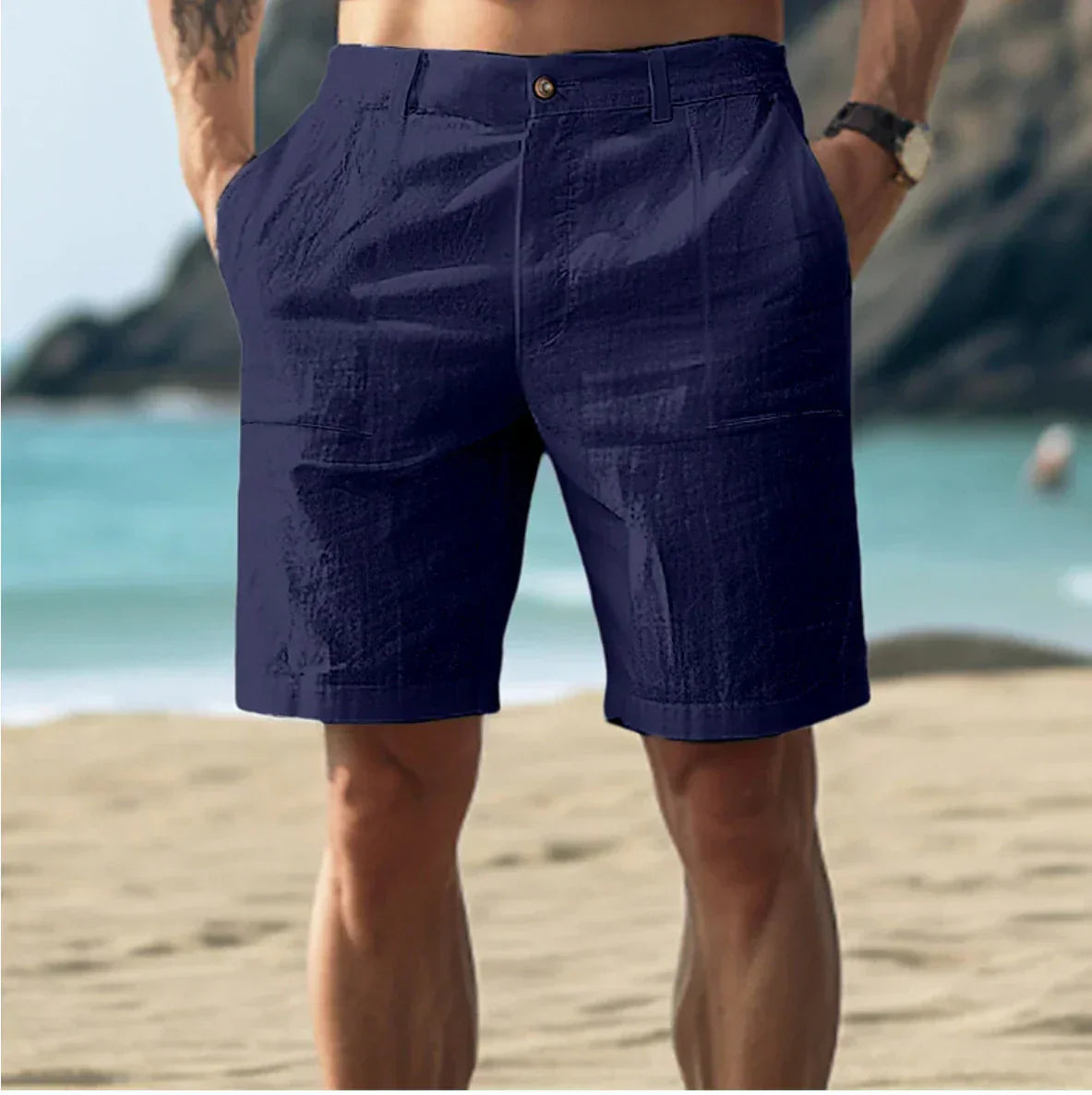 Comfortabele Linnen Shorts voor Heren