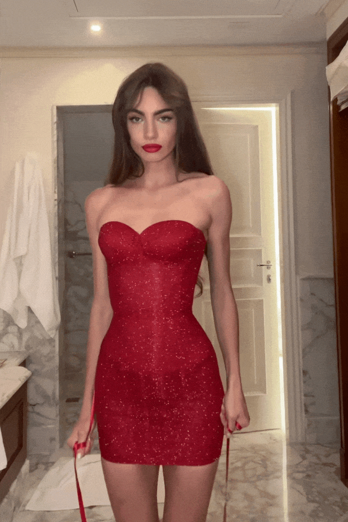 Mini Corset Jurk Zonder Schouderbanden