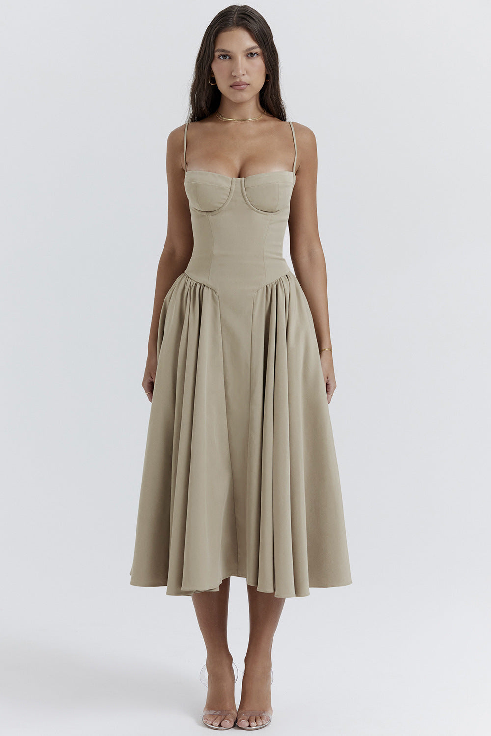 Vintage Geïnspireerde Midi Jurk – Klassiek & Stijlvol
