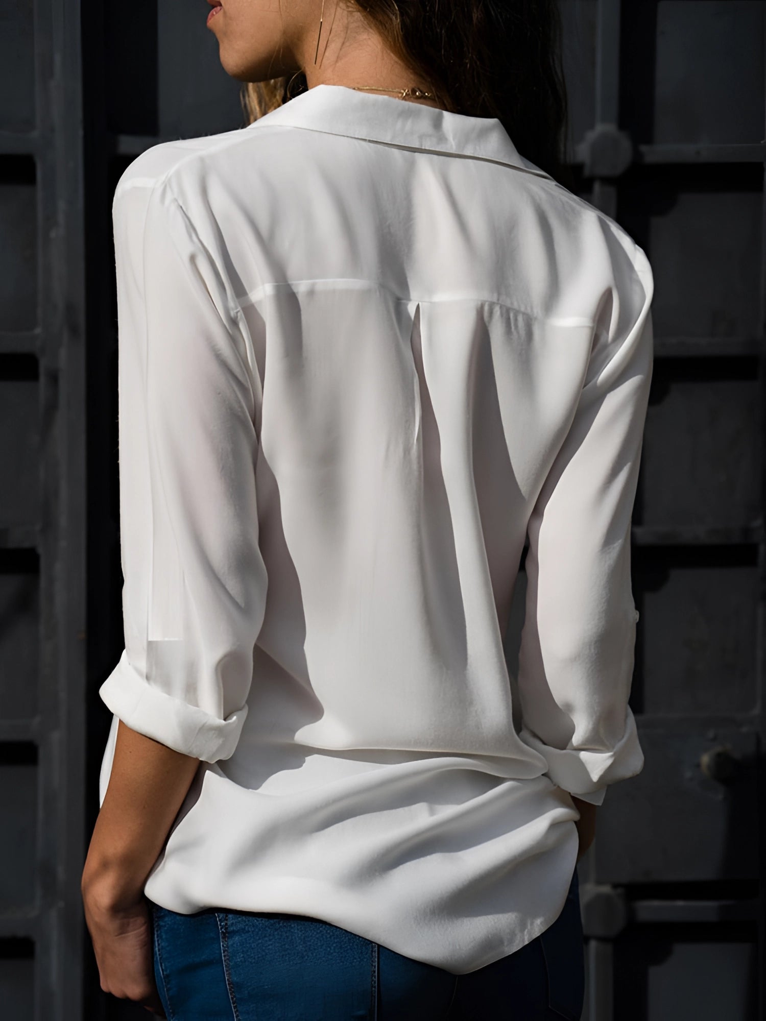 Zijde Blouse met Lange Mouwen voor Dames